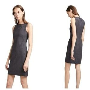Theory Gray Betty 2 Urban Career Office Sheath Dress Size 12 Style D0005608